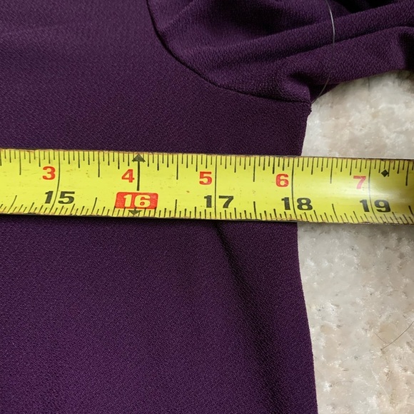 Love Scarlett Blouse Purple Rhinestone Top Size Small Career Workwear Going Out - Picture 7 of 9